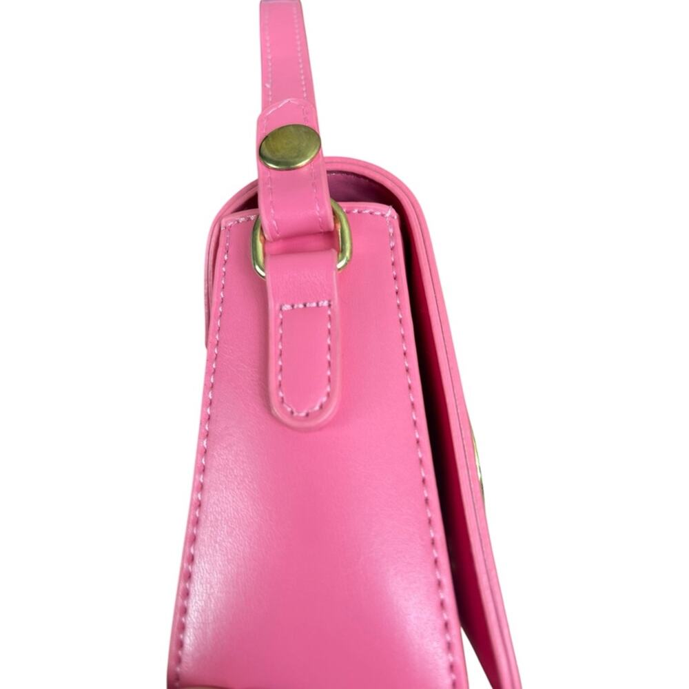 Designer Pink V Logo Shoulder Crossbody Bag - Picture 11 of 15